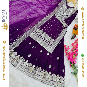 Nouvelle collection de costumes Sharara Design de lancement au prix de gros par Royal Export Surat - Product Image 4