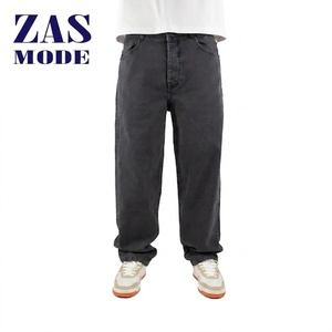 Custom <b>Embroidered</b> Hip Hop Streetwear <b>Jeans</b> Men's Straight Y2K Boys Baggy <b>Jeans</b> Stonewashed Vintage Plus Size Oversized <b>Jeans</b> - Product Image 1