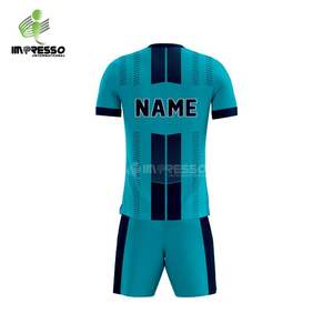 Conjuntos de uniformes de fútbol personalizables para clubes y equipos, uniforme de camiseta de fútbol con sublimación personalizada - Product Image 3