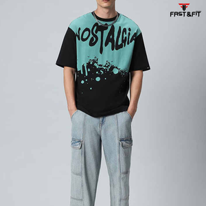 Diseño personalizado nuevo estilo de impresión hombres camiseta gimnasio ropa transpirable Slim Fit moda camiseta para la venta - Product Image 4