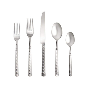 Vente en gros de couverts de luxe pour restaurant de mariage en argent Ensembles de couverts en acier inoxydable argenté poli pour mariage - Product Image 1