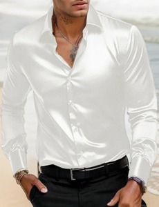 เสื้อเชิ้ตคอตตอน100% ของผู้ชายเสื้อคาร์ดิแกนแขนยาวคอปกสำหรับใส่ทำงานในเมืองใหม่ฤดูใบไม้ผลิและฤดูใบไม้ร่วง2025 - Product Image 2