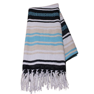Couverture mexicaine unisexe respectueuse de la peau de haute qualité motif brossé respirant intérieur extérieur plage voyage jette - Product Image 1