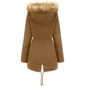 Outdoor Big Sheep Fur Collar Knitted Embroidery Puffer Thick Warm Comfy Coat Winter Women Parka Lightweight Duck Jacket - Product Image 2