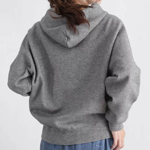 Sweat à capuche zippé décontracté et tendance pour femme, personnalisable OEM, confortable et respirant, dernière collection de sweats à capuche unis pour femme 2026 - Product Image 5