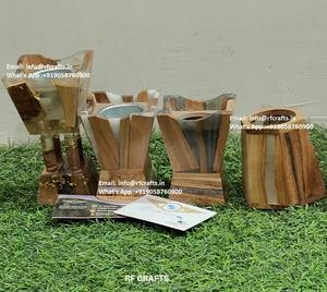 Mini quemador Bukhoor de madera y resina con estilo Medkhan Ideal para regalar fragancia y decoración del hogar - Product Image 6