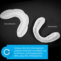 Protège-dents personnalisé en résine PLA légère de 1,6 mm pour les bruxismes nocturnes et le grincement des dents – Protège-dents de nuit sur mesure