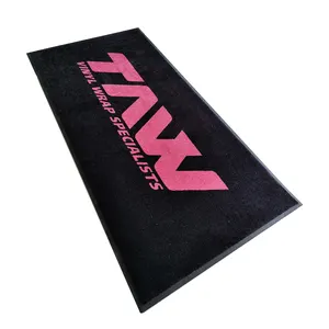 Factory Outdoor Logo Entrance Custom Welcome Anti Slip Rubber Floor Mat For Front Door