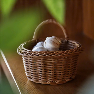 Meilleur prix Panier en rotin de cercle tissé à la main écologique Design de saule rustique élégant pour l'organisation quotidienne de la maison Fabriqué au Vietnam - Product Image 4