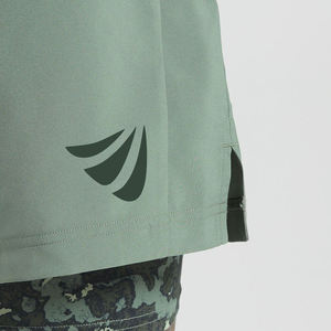 Shorts de sport 2-en-1 en coton pour hommes, grande taille, à séchage rapide, avec poches latérales, pour la course et la gym, style streetwear, vente en gros - Product Image 6