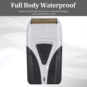 Kit de rasoir rotatif électrique rechargeable à double lame avec tondeuse multifonctionnelle pour hommes, pour le rasage de la barbe et du visage - Product Image 6