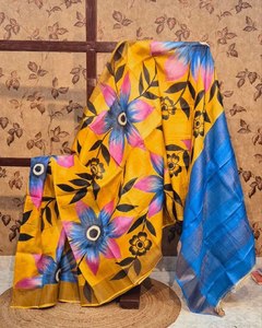 Magnifiques saris en soie Kanchi à petite bordure avec pallu pour les occasions de fête - Product Image 3