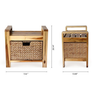 Gabinete de almacenamiento de madera de Acacia maciza de lujo, elegante solución de MDF Natural para el hogar, dormitorio, sala de estar, cocina, baño, uso - Product Image 5