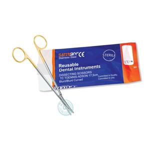 กรรไกรตัดเหล็ก TOENNIS-ADSON สเตนเลสแบบทื่อ/ทื่อ17,5ซม. ผลิตจาก420 Aisi - Product Image 2