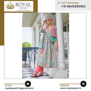 Nique esesign est Elling ottotton Oil rrint ITH mbroidery K ork urta uret para Wedding y arty ear by oyoyal Xport - Product Image 3