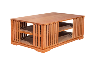 Table basse en bois de frêne classique de haute qualité pour salon - Product Image 3