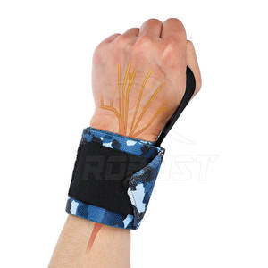 Pakistan Made <b>Neoprene</b> Breathable Non-Slip Eco-Friendly Lightweight Customizable Wrist Wraps for Men Adult Weightlifting Gym - Product Image 2