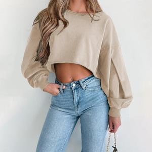 2025 Venta caliente mujeres hombro caído 2 piezas conjunto Joggers pantalones sudadera con pantalones de chándal sudaderas con capucha en blanco de gran tamaño de manga completa - Product Image 1