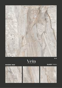 Azulejo de pared de suelo de porcelana esmaltada de mármol moderno Acabado brillante 600X600mm Azulejos antideslizantes y antibacterianos - Product Image 3