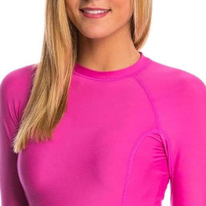 Rashguard à manches longues de haute qualité, design personnalisé, écologique, séchage rapide, pour femmes adultes, logo personnalisé - Product Image 4