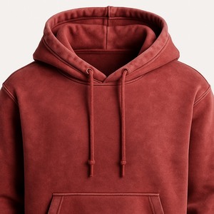 Sweat à capuche lavé à l'acide de haute qualité 100% coton Sweat à capuche zippé lavé à l'acide Sweat à broderie en détresse - Product Image 2