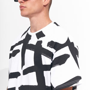 Servicio OEM, Camisetas Lisas con Gráficos Personalizados para Hombre, Cuello Redondo y Corte Holgado, Camisetas para Hombre, las Más Vendidas en Línea - Product Image 4