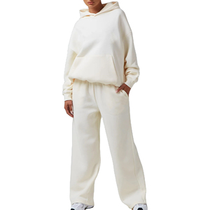 Chándal de mujer superventas, chándal de lana tecnológica de algodón 100% para mujer, conjunto de dos piezas de gran tamaño informal de alta calidad - Product Image 1