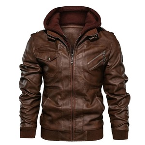 Chaqueta de cuero de piel de vaca de manga larga para hombre al mejor precio, chaqueta de trabajo personalizable, diseño de camuflaje, estilo de moda para primavera - Product Image 1