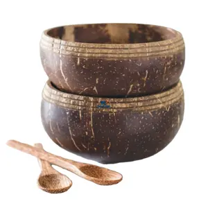 Wholesale Decorative design colorful natural coconut shell bowl vietnamese coconut bowl from Thanh Cong