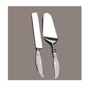 Juego único de servidor de pastel de Metal, cuchillo de postre elegante, catering de boda, cocina, comedor, vajilla, herramienta para servir pasteles - Product Image 4