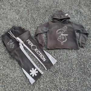 Personalizable Distress doble Color sólido ácido lavado Zip-Up invierno Streetwear chándal hombres mujeres ligero Sudadera con capucha elástica - Product Image 3