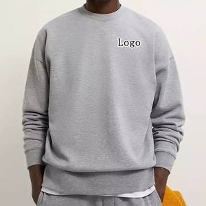 Sudaderas con capucha y sudaderas para hombre cuello redondo liso personalizado algodón Terry polar sudadera tela negro unisex sudaderas con capucha - Product Image 4