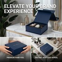 Boîte cadeau magnétique pliable avec logo estampé à chaud, polyvalente pour les cadeaux de clients VIP, commande en gros, taille personnalisée, qualité standard élevée