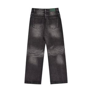 Trendy Denim Pants Casual <b>Jeans</b> Men <b>Women</b> Flared Loose Fit Streetwear Retro <b>Stretch</b> Eco Friendly Plus Size Durable Custom denim - Product Image 5