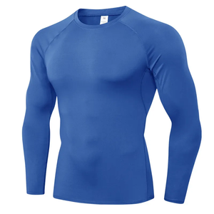 เสื้อยืดออกกำลังกายแขนยาวสำหรับผู้ชายแห้งเร็วเสื้อกีฬาฟิตเนสใหม่ - Product Image 5