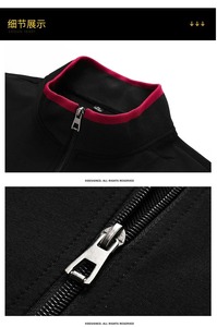 2024 haute qualité hommes fermeture éclair Sport ensemble automne surdimensionné sport costume deux pièces course Jogging vêtements de Sport solide motif Homme - Product Image 4