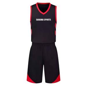 Conjunto de camiseta de baloncesto para hombre adulto de diseño personalizado transpirable sublimación logotipo impreso uniforme de entrenamiento de baloncesto liso - Product Image 1