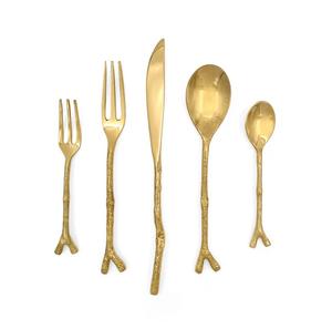 ชุดช้อนส้อมเครื่องครัวดีไซน์ล่าสุดชุดเครื่องใช้บนโต๊ะอาหารด้ามจับอลูมิเนียมดีไซน์หรูเป็นมิตรกับสิ่งแวดล้อม - Product Image 4