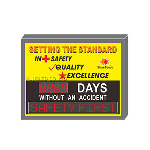 Kapalı/açık <span class=keywords><strong>LED</strong></span> haneli çetele ekran fabrika-fabrika kullanımı için <span class=keywords><strong>Led</strong></span> güvenlik gün reklam ekranı - Product Image 3