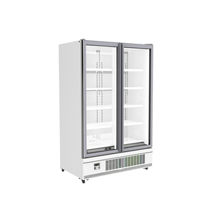 Congélateur vertical de supermarché avec porte coulissante en verre, équipement de réfrigération - Product Image 4