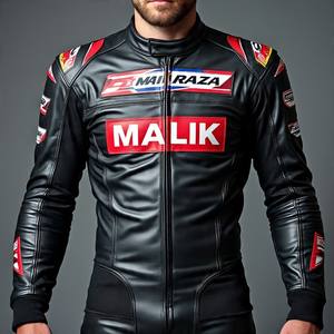 Combinaison de moto en cuir perforé avec système de bosse d'hydratation et doublure en maille détachable personnalisée-Malik Raza - Product Image 5