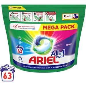 Cápsulas de Detergente para Baño Ariel 51 Unidades, Todo en Uno, para una Limpieza Constante, Sin Desperdicio, Valor para Cada Lavado - Product Image 4