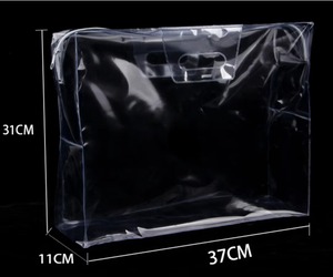 Clear PVC Home Textile <b>Packaging</b> <b>Bag</b> with Zipper & Handle for Quilt and Bedding Storage - Product Image 2