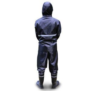 Traje de lluvia de algodón ajustado para hombre, chándal informal de Color sólido con un solo pecho, traje de lluvia de talla grande para primavera y otoño - Product Image 3