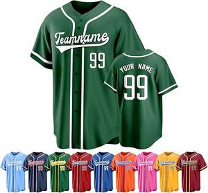 Nuevo estilo, camisetas de béisbol cosidas de la mejor calidad, superventas, camiseta de béisbol, camiseta de equipo personalizada, camiseta de béisbol con botones completos - Product Image 3
