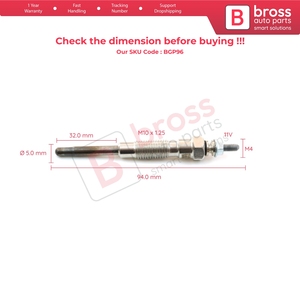 BGP96 1 Piece Glow <b>Plug</b> Auxiliary <b>Heater</b> 11 Volt 1985054010 for Taro - Product Image 5