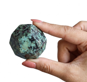 Dodecaedro de Cristal de Alta Calidad, Piedra de Turquesa Africana, Gema Dodecaédrica, Piedra Natural Curativa, Artesanía de Cristal, Mayorista - Product Image 3