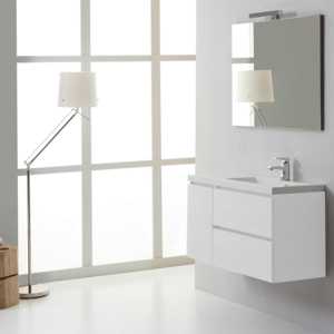 Miami 90 cm Right-Hand Bathroom Cabinet with LED <b>Mirror</b> Reduced Depth - Product Image 1