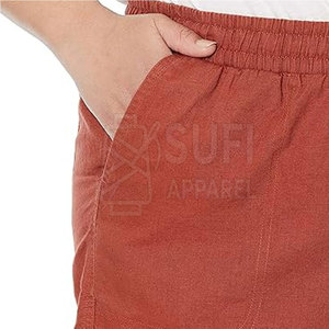 Shorts Bermuda d'été classiques pour femmes, taille haute, en tissu 100 % coton doux et léger, conçus pour un confort optimal par temps chaud - Product Image 5