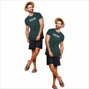 เสื้อยืดผู้ชายสไตล์ไม่เหมือนใครเสื้อยืดผู้ชายพิมพ์ลายโลโก้ตามสั่งฤดูร้อน - Product Image 4